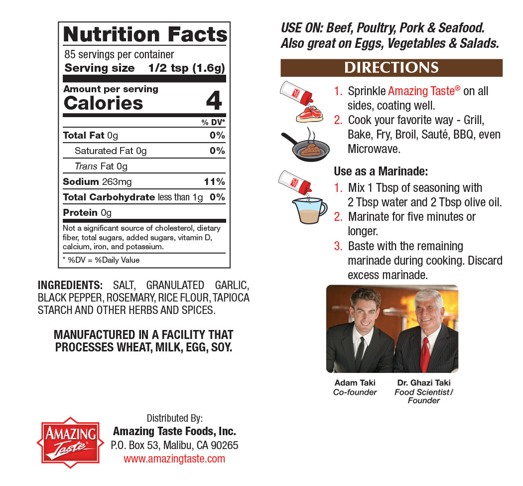 Fine Steak Small Shaker Amazing Taste Foods, Inc