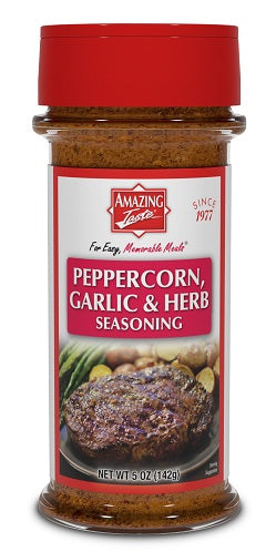 Peppercorn, Garlic & Herb Seasoning Shaker – Amazing Taste Foods, Inc